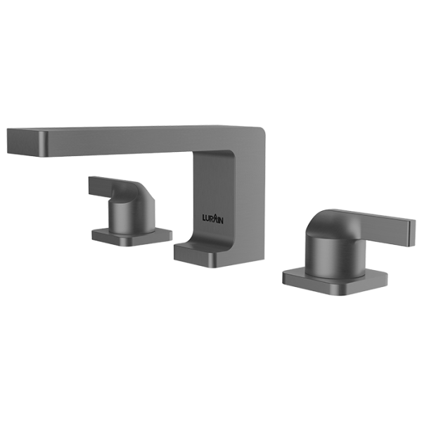 3-hole Basin Mixer Gun Grey