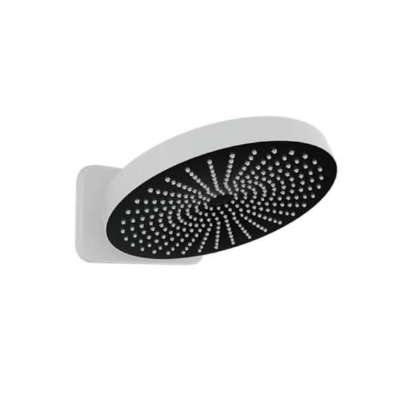 10“ One function shower  Matte white +ABS