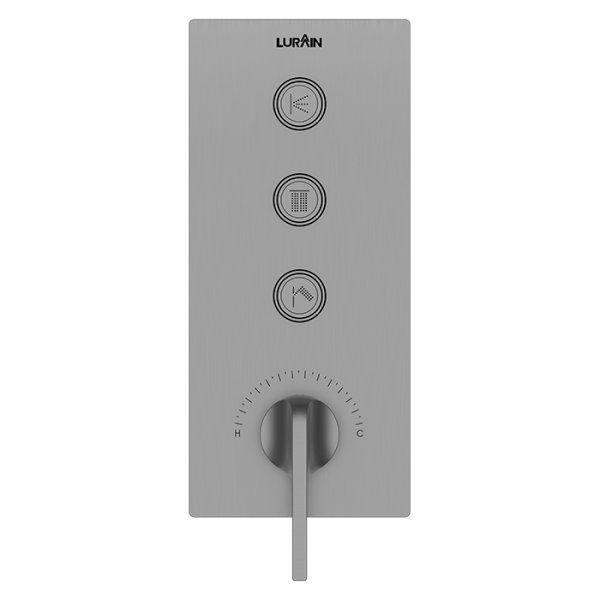3-function Concealed Control Valve (without Box) Gun Grey