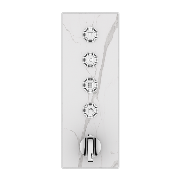 4-function Temperature Concealedcontrol Valve (without Box) White