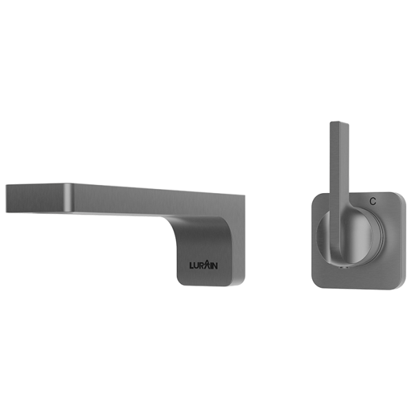 Wall Mounted Basin Mixer (without Box) Gun Grey