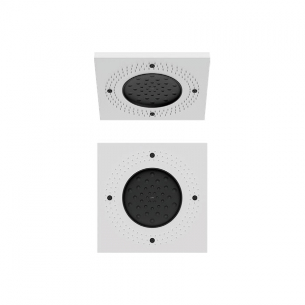 18" Two function shower  Matte white