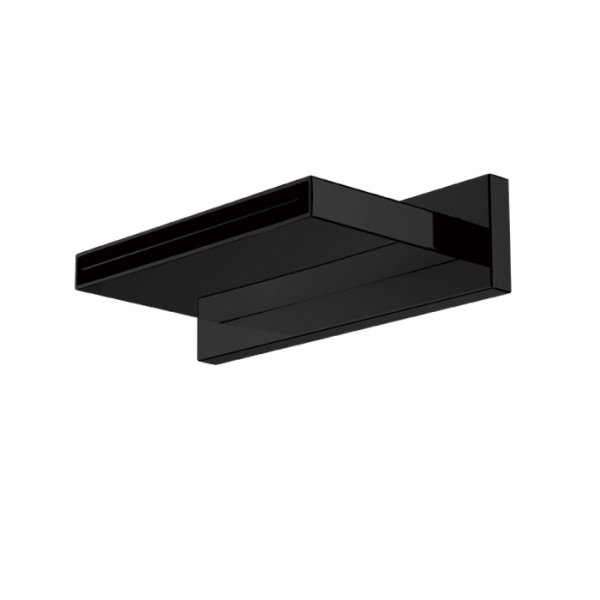 Shoulder spray / Waterfall outlet Matte black （200X22mm）