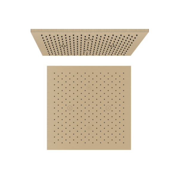 18" One function shower  Brushed gold / SUS304 （450x450mm）