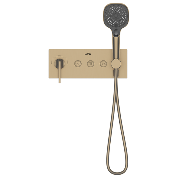 3-function Concealed Control Valve-Brushed Gold