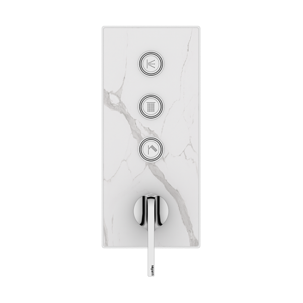3-function Concealed Control Valve (without Box) White