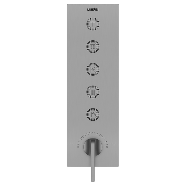 5-function Concealed Control Valve (without Box) Gun Grey
