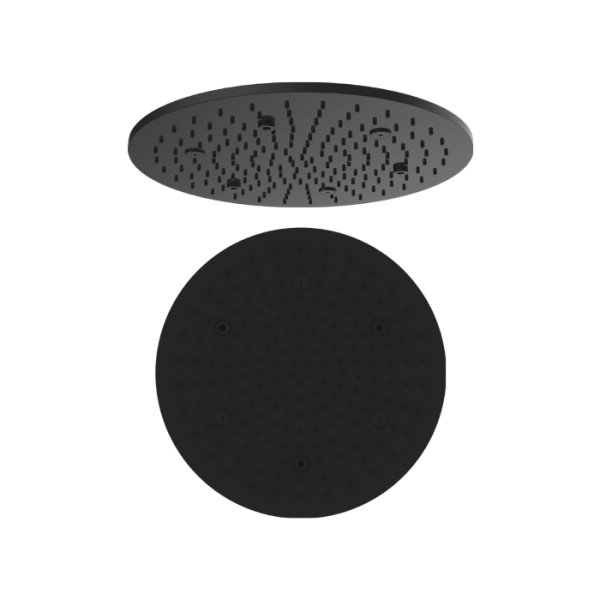 18" One function shower  Matte black / SUS304 （Ø450mm）