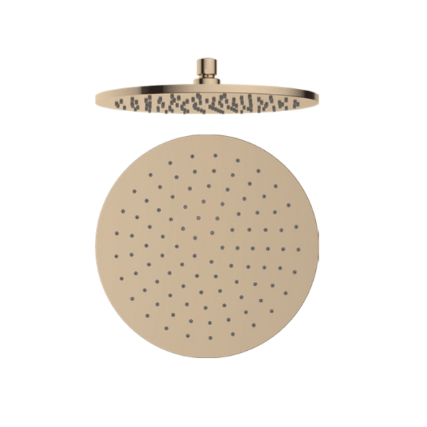 10" Overhead shower  Brushed gold (Ø250mm)
