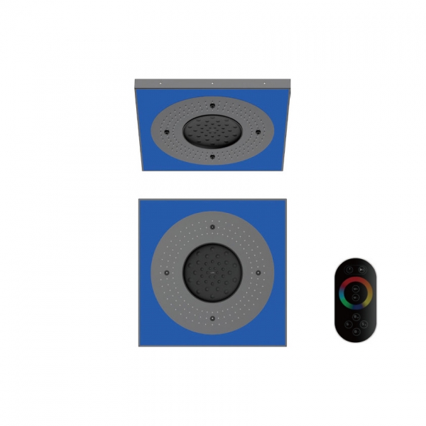 24" Three function shower  Gun grey