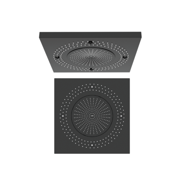 18" Three function shower  Matte black