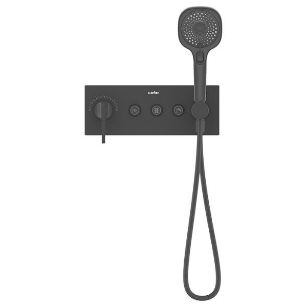 3-function Concealed Control Valve (without Box) Matte Black