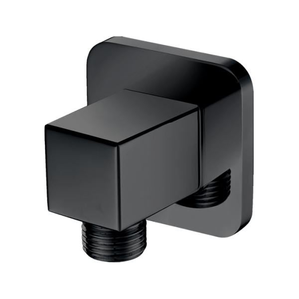 Shower Outlet Elbow Matte Black