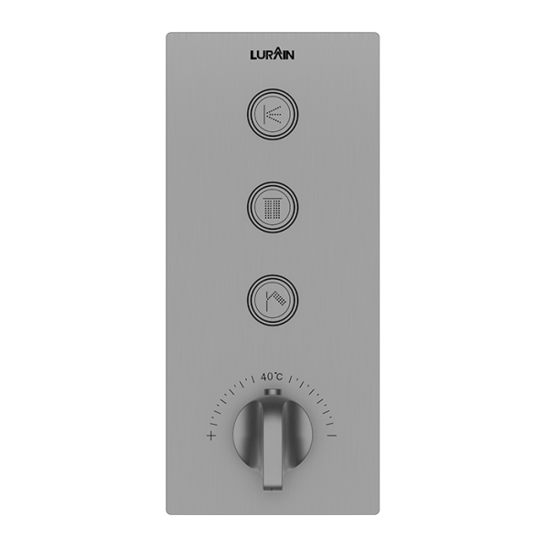 3-function Temperature Concealedcontrol Valve (without Box) Gun Grey
