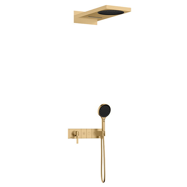 3-function concealed control valve-18" Three function shower