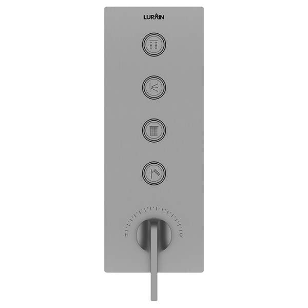 4-function Concealed Control Valve (without Box) Gun Grey