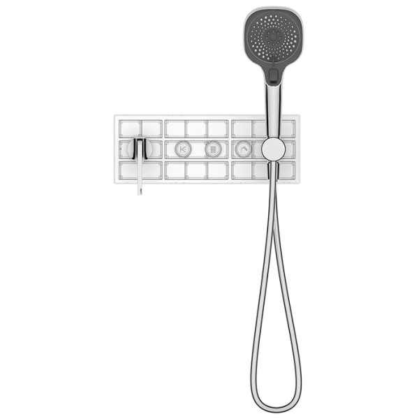 3-function Concealed Control Valve (without Box) Chinese Style