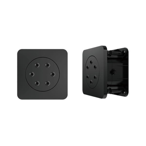 5" The side spray showers  Matte black / ABS