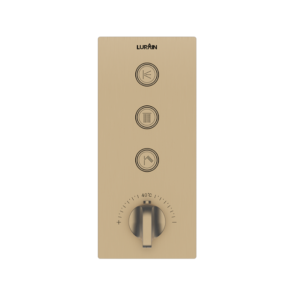 3-function Temperature Concealed-Brushed Gold
