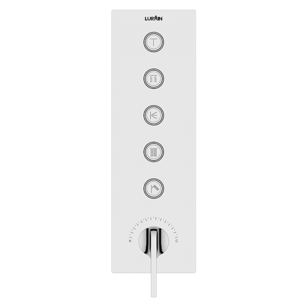 5-function Concealed Control Valve (without Box) Chrome