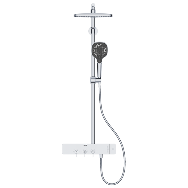 3-function Temperature Shower Set Chrome