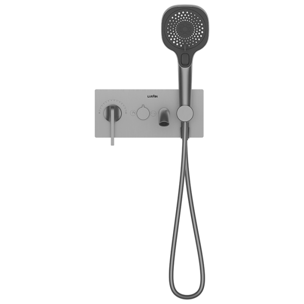 Wall Mounted Bath / Shower Mixer (without Box) Gun Grey