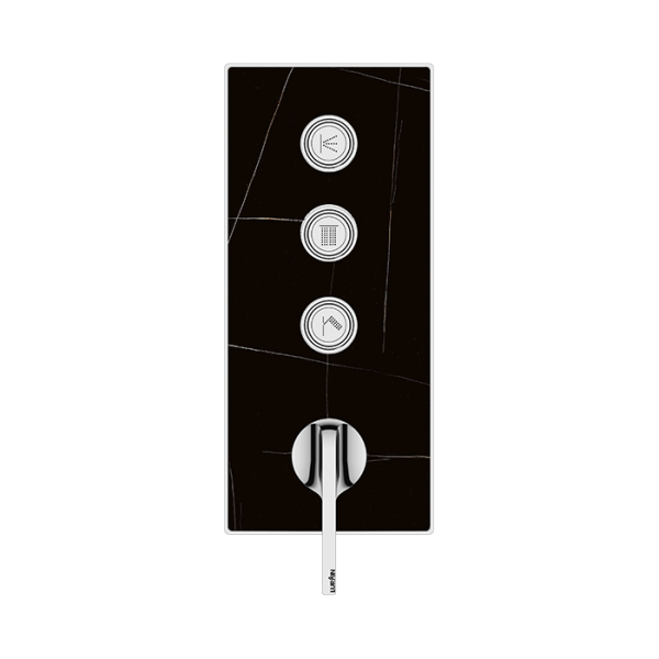 3-function Concealed Control Valve (without Box) Black