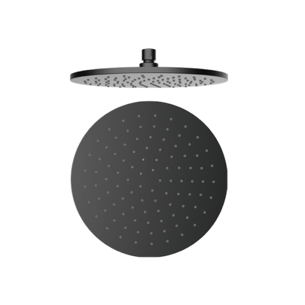 10" Overhead shower  Matte black (Ø250mm)